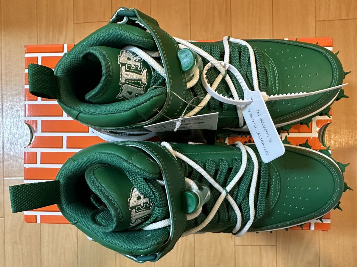 27cm Off-White NIKE AIR FORCE 1 MID SP LTHR Pine Green オフ 27cm Off-White NIKE AIR FORCE 1 MID SP LTHR Pine Green オフ