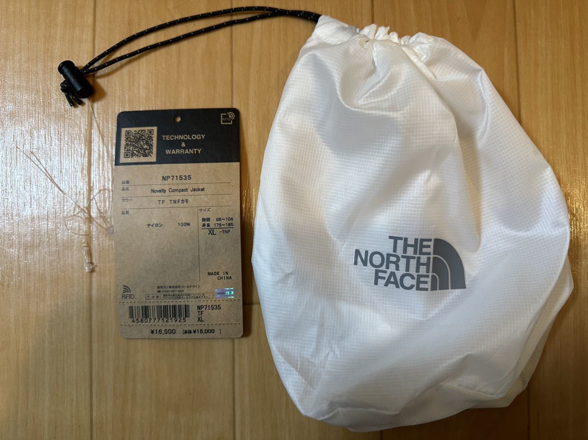 XL THE NORTH FACE Novelty Compact Jacket TF TNFカモ ノースフェイス アウトドア ノベルティコンパクトジャケット 迷彩 NP71535_画像9