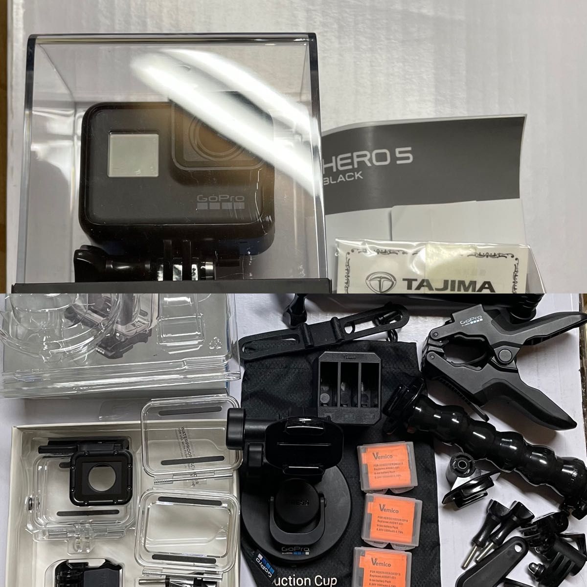 gopro hero5 予備バッテリー　サクションカップ　ジョージフレックス　ダイバーハウジング　自撮り棒　多数　まとめ　セット