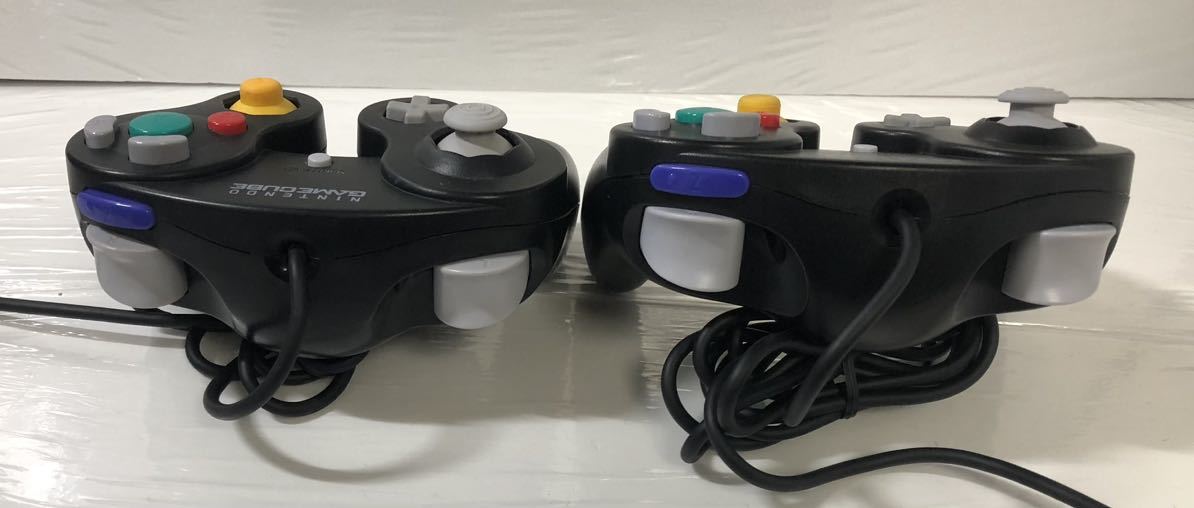 ゲームキューブ コントローラー 2個セット 黒 （ 任天堂 Nintendo ゲーム ）の画像2