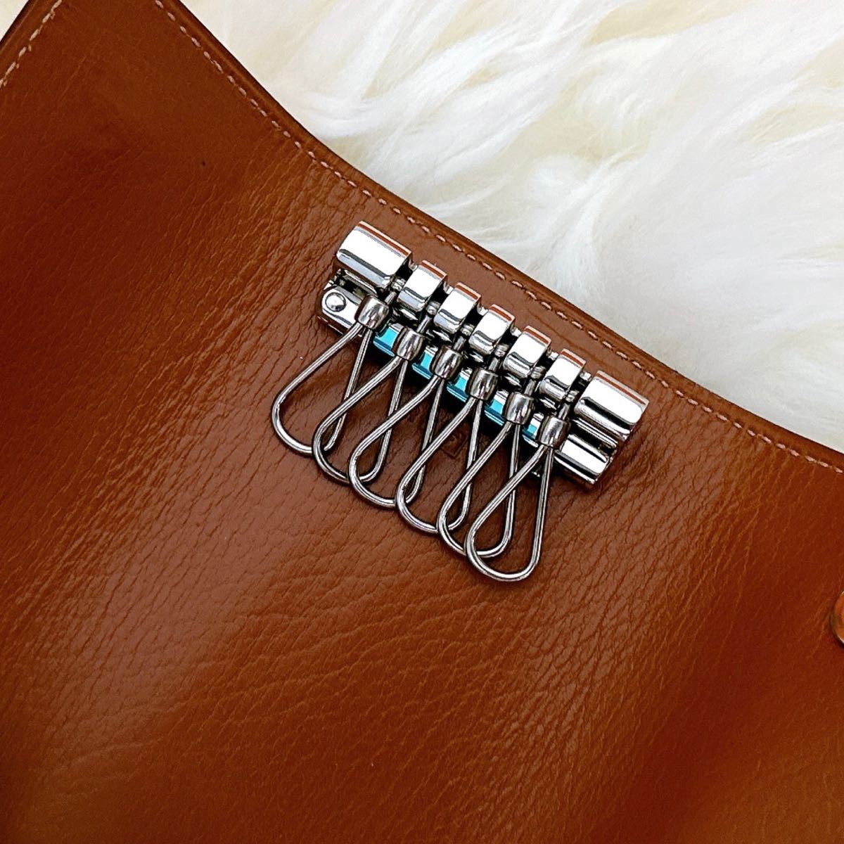 未使用 HERMES エルメス セリエ エテュイクレ 6連キーケース ゴールド