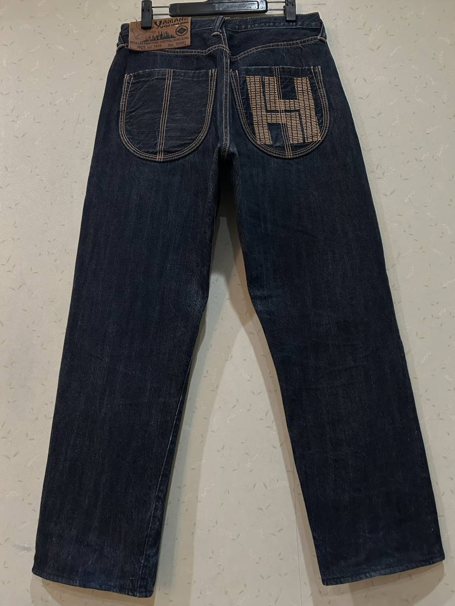 競売 エビス エヴィス EVISU ヤマネ ※YAMANE LOT BJBC.D 32 濃紺 デニムパンツ セルビッチ YH刺繍 1926 W32 競売 エビス エヴィス EVISU ヤマネ ※YAMANE LOT BJBC.D 32 濃紺 デニムパンツ セルビッチ YH刺繍 1926 W32