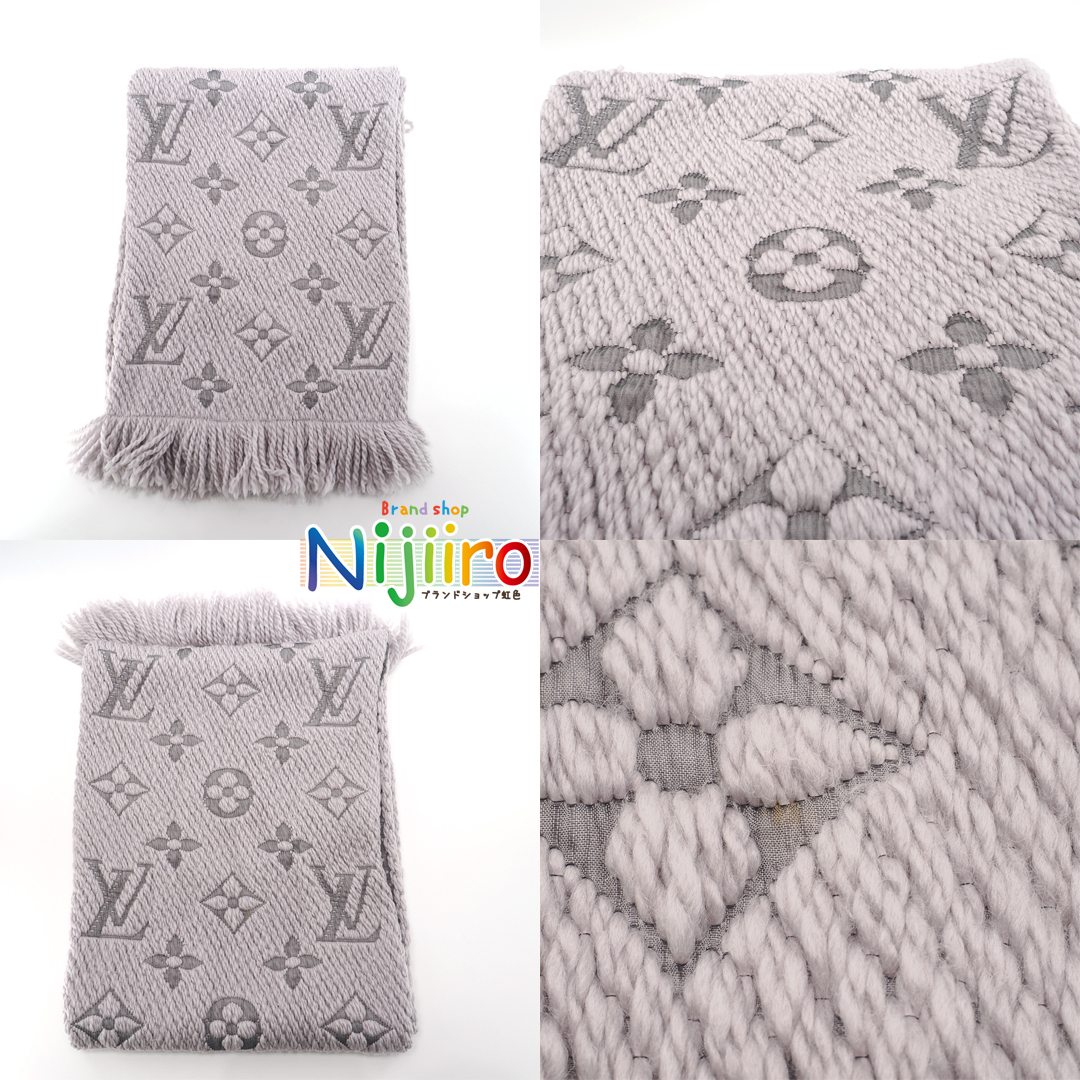 極美品】ルイヴィトン LOUIS VUITTON エシャルプ ロゴマニア