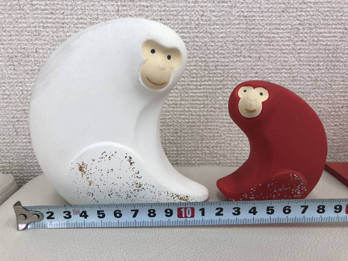 1円～【保管品】干支　置物　申　未　酉　子　巳　セット　猿　羊　鳥　鼠　蛇_画像5