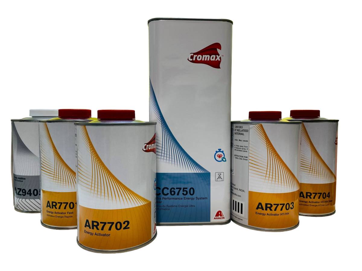 Cromax CC6750　AR7701　AZ9405　クリヤー　硬化剤　軟化剤　樹脂用　お試しセット　送料込み　鈑金塗装_画像2