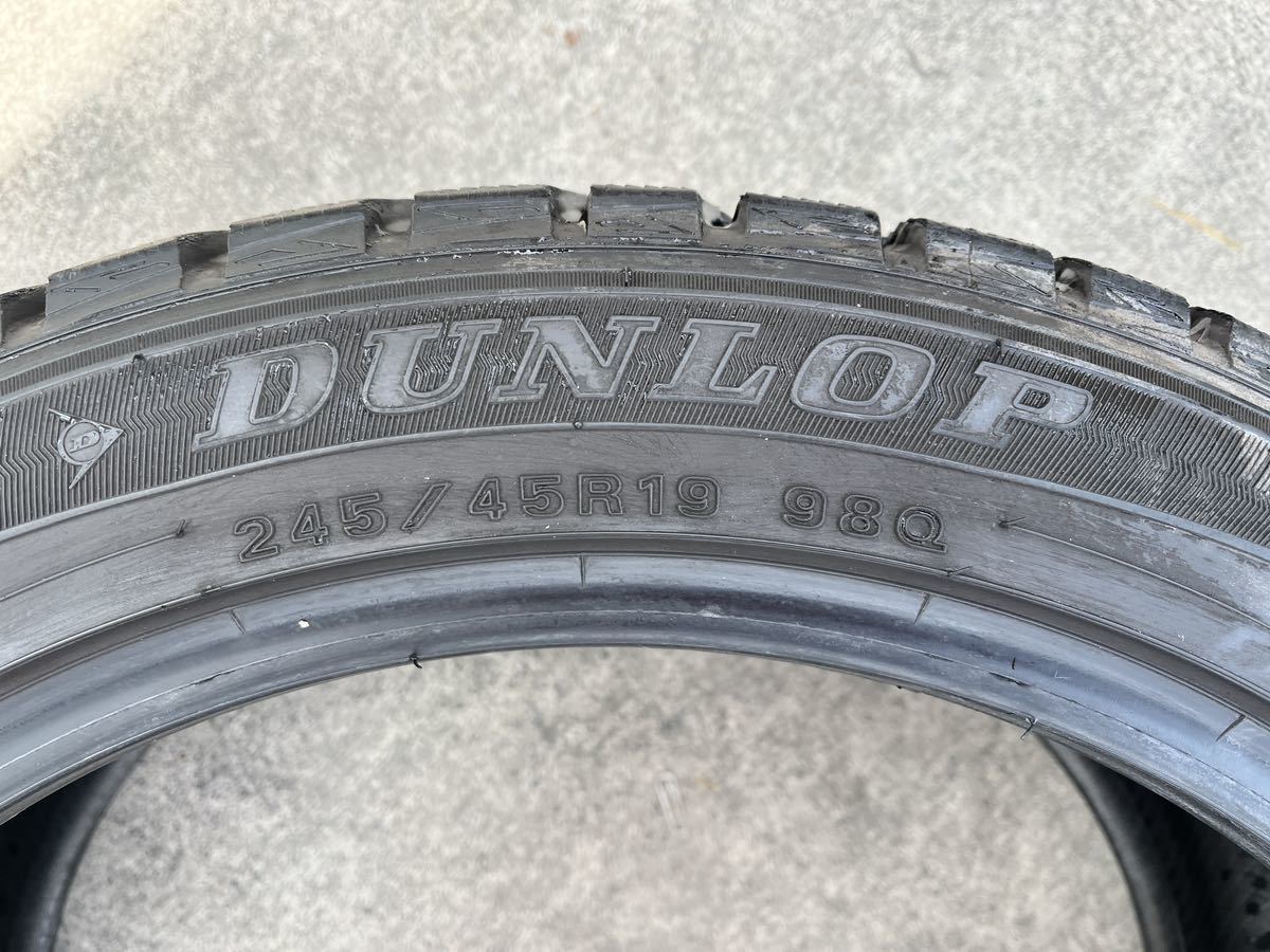 DUNLOP WINTER MAXX スタッドレスタイヤ アルミなし 4本セット 245/45R19 アルファード、ハリアー、ヴェルファイアなど_画像7