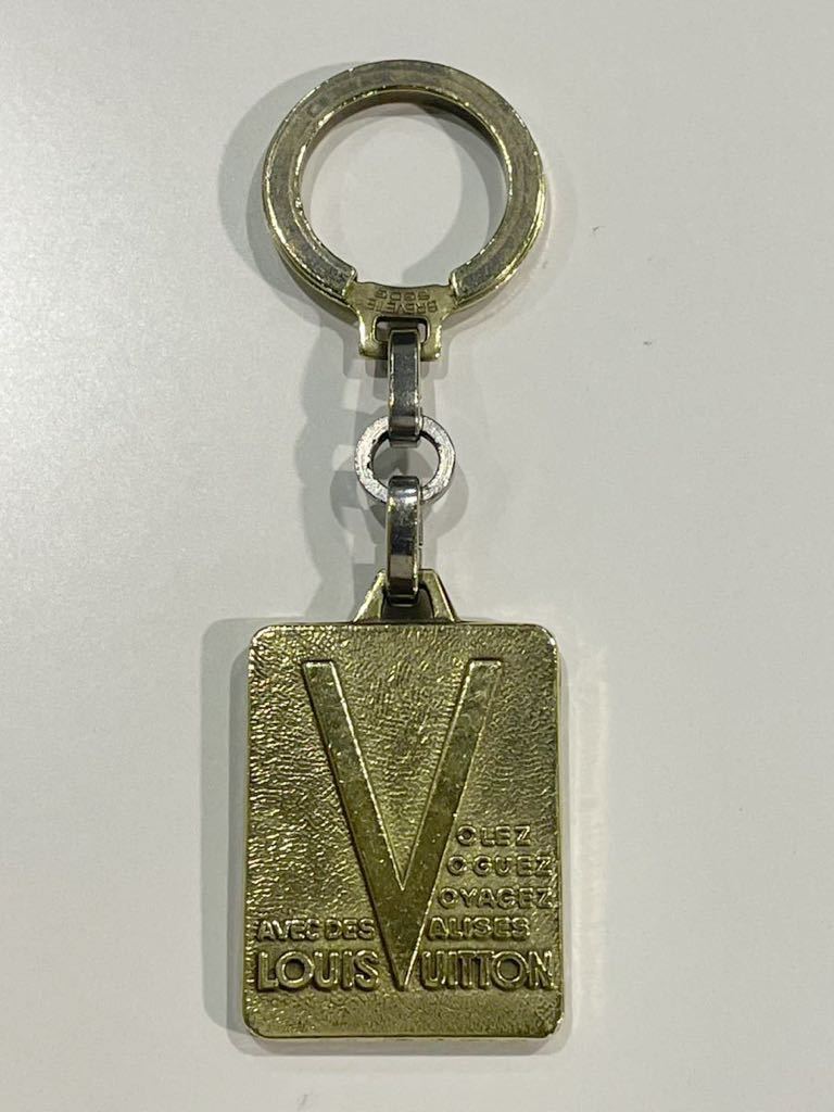 ☆LOUIS VUITTON ルイ ヴィトン キーホルダー キーリング チャーム Keychain MALLETIER DEPUIS 1854 ヴィンテージ ☆の画像1