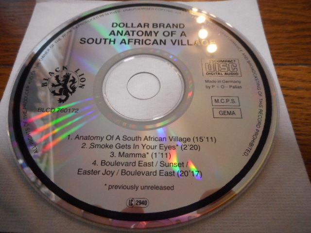 【CD】　DOLLAR BRAND ダラー・ブランド/ Anatomy Of A South African Village_画像2