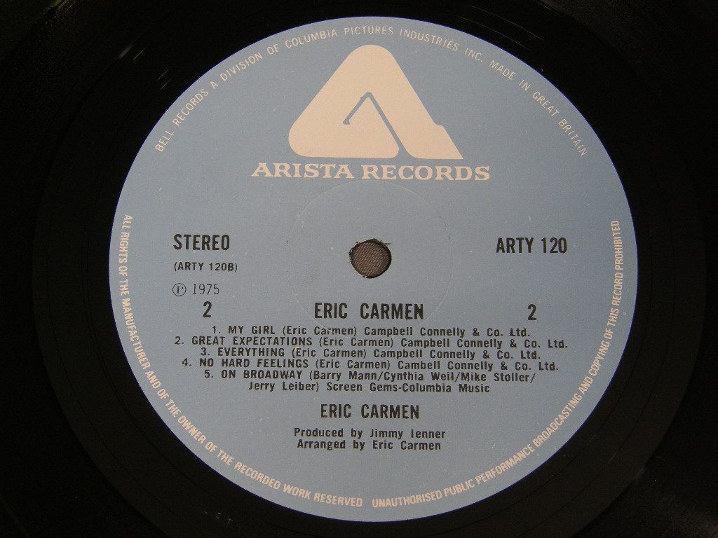 ★英LP ERIC CARMEN/1st ALBUM オリジ☆_画像5