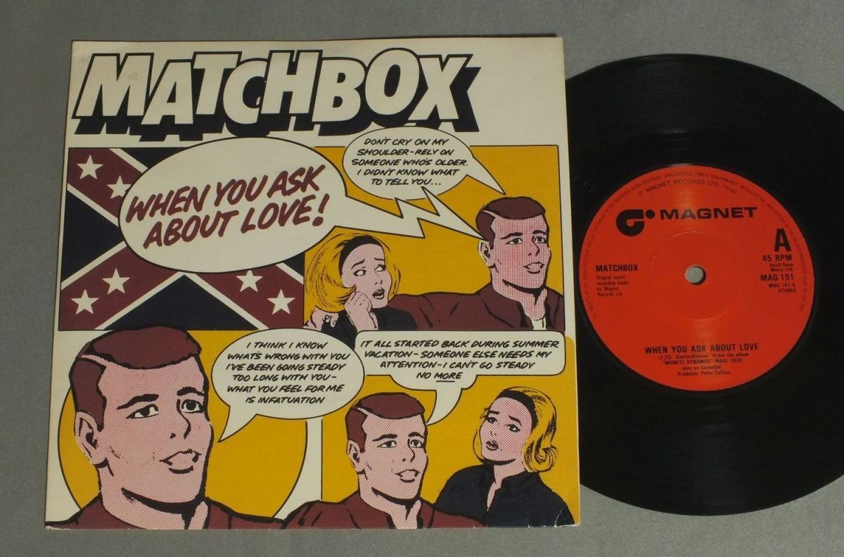 ●英7inch MATCHBOX/WHEN YOU ASK ABOUT LOVE○_画像1