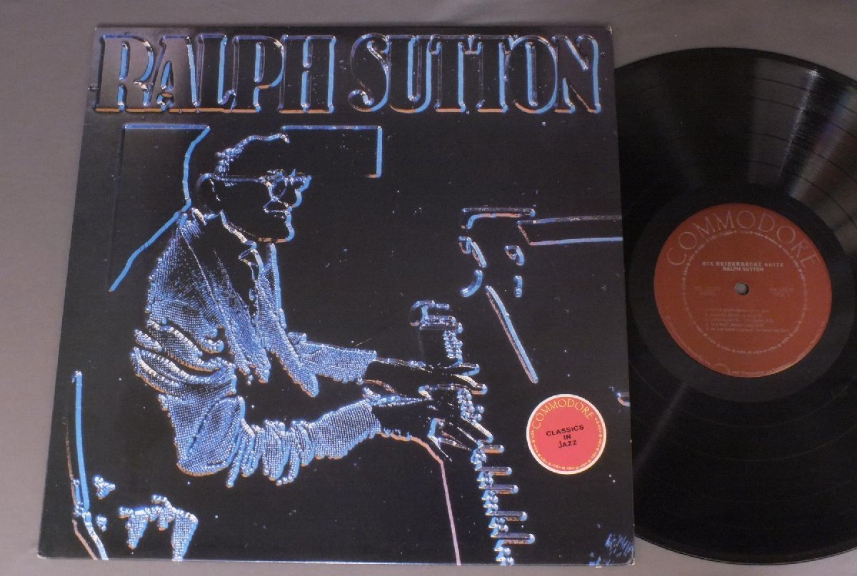 ●米LP RALPH SUTTON/BIX BEIDERBECKE SUITE サイン付○_画像1