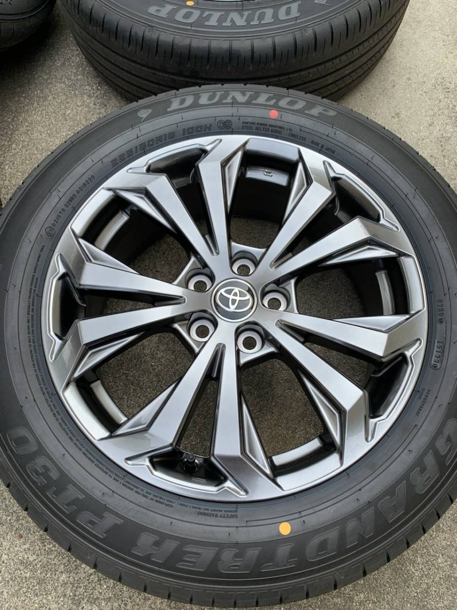 ☆新車外しトヨタRAV4後期純正225/60R18アルミタイヤ4本セット