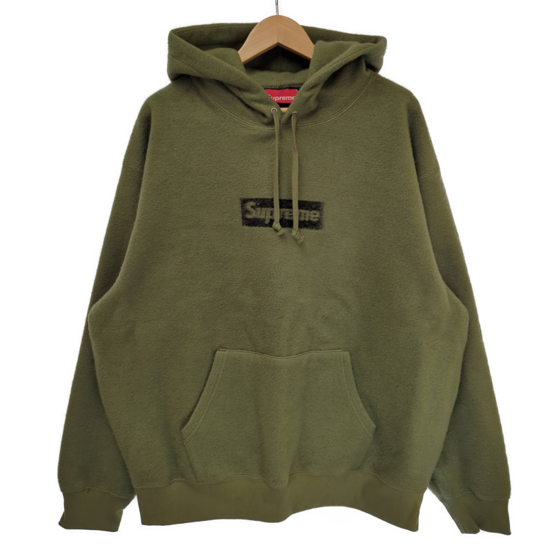 Supreme シュプリーム 23SS Inside Out Box Logo Hooded Sweatshirt パーカー カーキ Lサイズ 604547