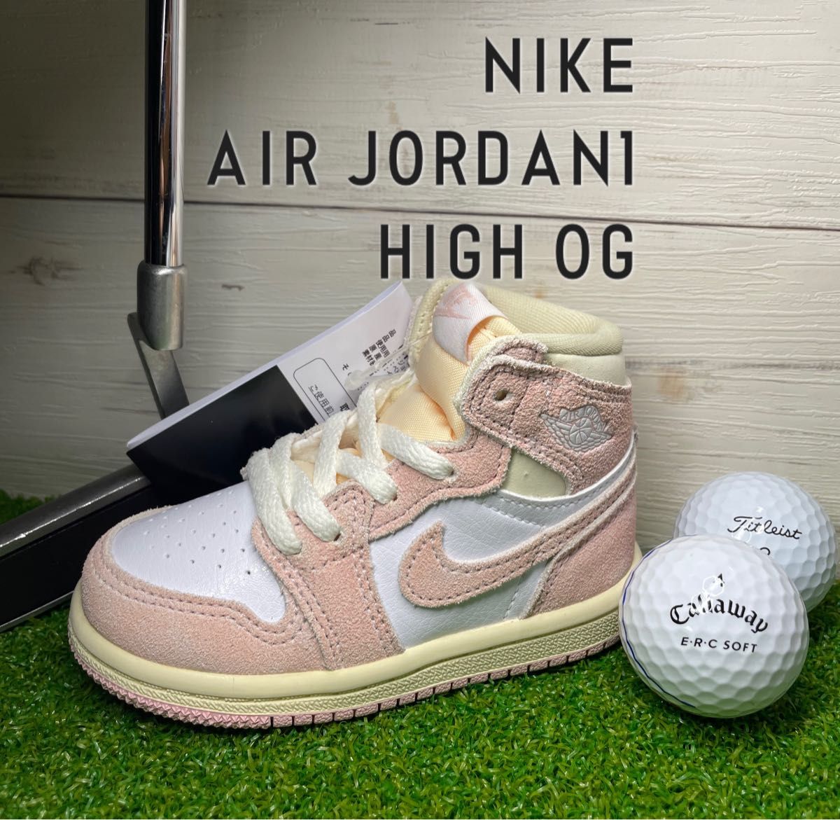 新品　超激レア　スニーカー型パターカバー　NIKE JORDAN 1 　HIGH OG レトロ感　ゴルフ　パターカバー