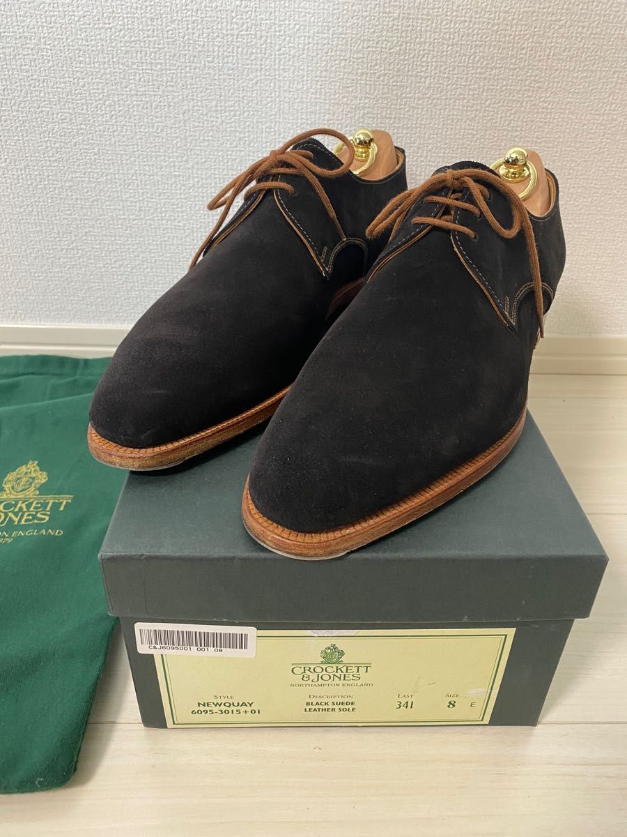 crockett & jones ブラックスエード 8|PayPayフリマ