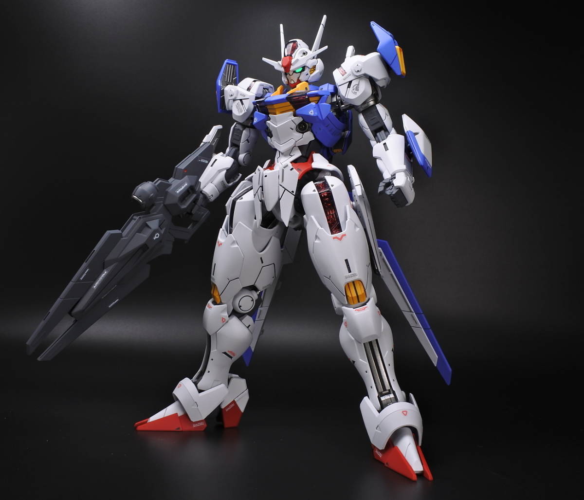 ◎FULL MECHANICS 1/100 ガンダムエアリアル 塗装済改修完成品 水星の