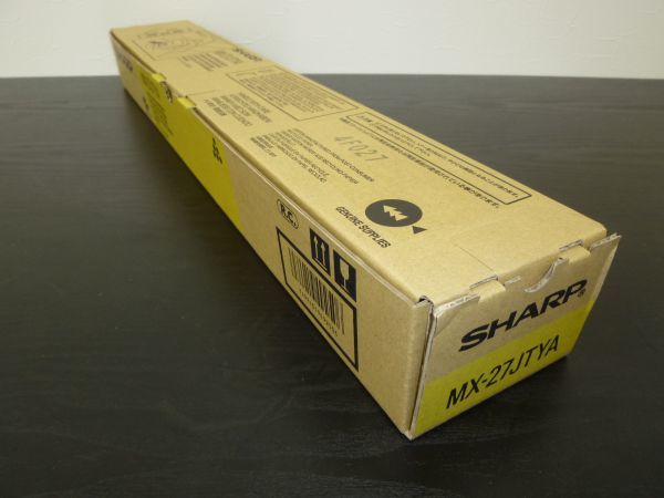 SHARP　純正品トナー　MX-27JTYA 黄色　　MX2300 MX2700 MX3500 MX4500 MX3501 MX4501用 MX27JTYA