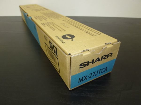 SHARP 純正品トナー MX-27JTCA シアン 青色 MX2300 MX2700 MX3500 MX4500 MX3501 MX4501用  MX27JTCA