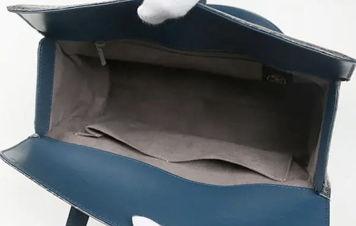 シャイニークロコダイル使用 高級バッグ グレー本革トートバッグ