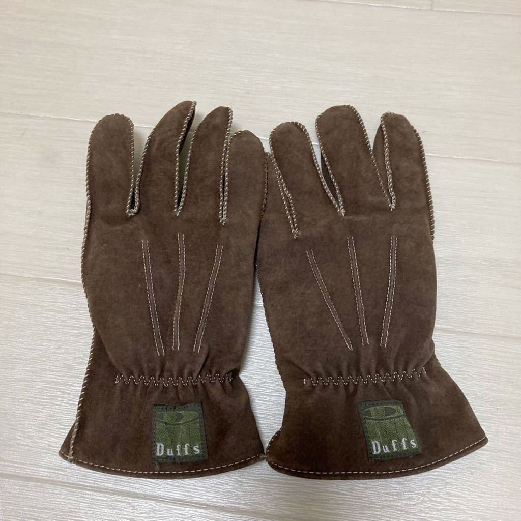 Duffs leather gloves leather glove tea color Brown lady's fashion accessories winter thing 