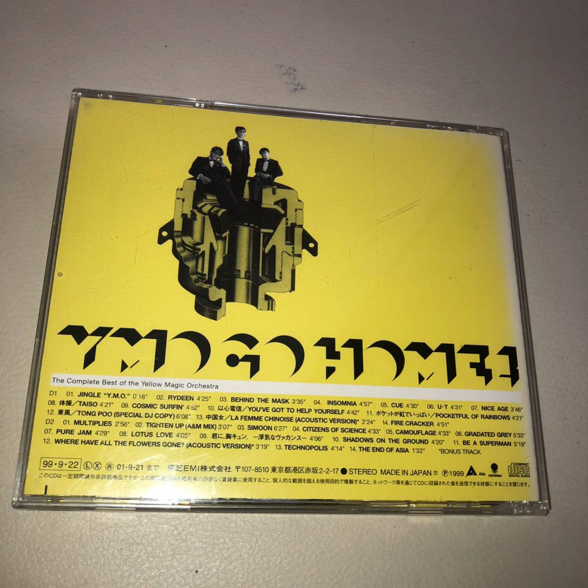 即決送料無料 YMO(坂本龍一/細野晴臣/高橋幸宏) ベスト 「YMO GO HOME