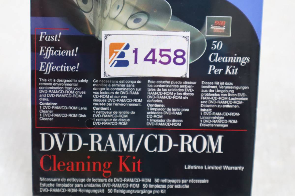 E1458 h L 新品 IBM DVD-RAM CD-ROM 50 クリーニング キット DVD CD_画像3