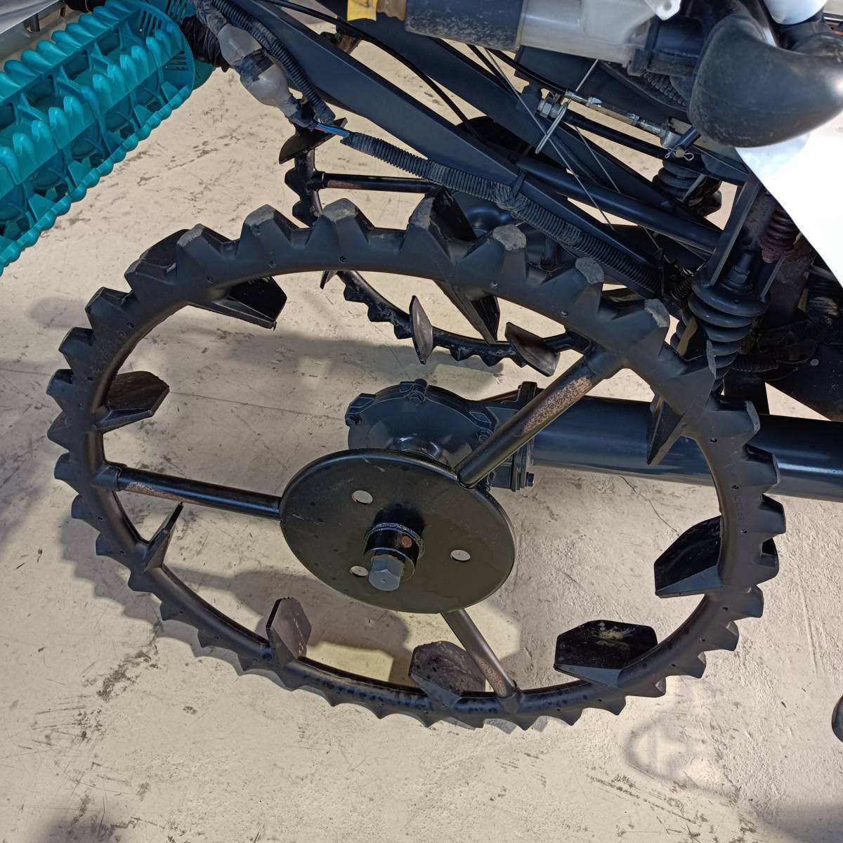 埼玉発 クボタ 田植機 SPU450P-IFR 点検整備済 オイル・フィルター交換済み 優ゆうローター付 施肥機付 4条植 4