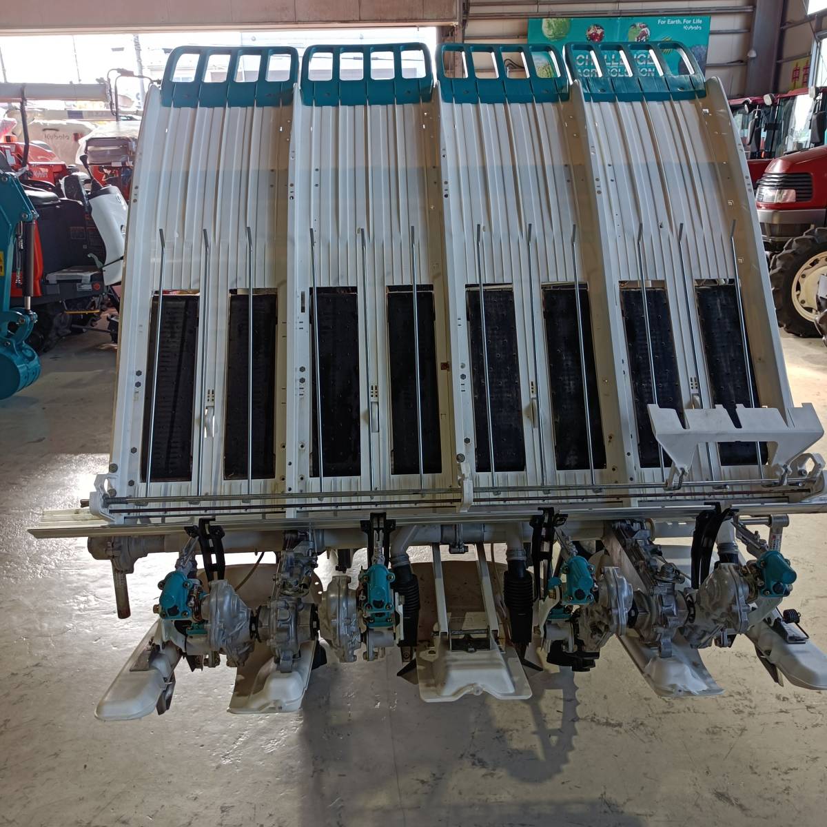 埼玉発 クボタ 田植機 SPU450P-IFR 点検整備済 オイル・フィルター交換済み 優ゆうローター付 施肥機付 4条植 5
