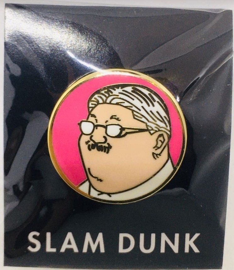  стандартный магазин . покупка Slam Dunk Slam Dunk дешево запад . сырой постановка булавка bachi значок Shueisha Jump genuine merchandise Syohoku super coach