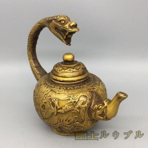 新入荷☆ 急須 竜 銅器 銅製品 鎮宅辟邪 開運風水 招財 置物 工芸品 装飾品_画像5