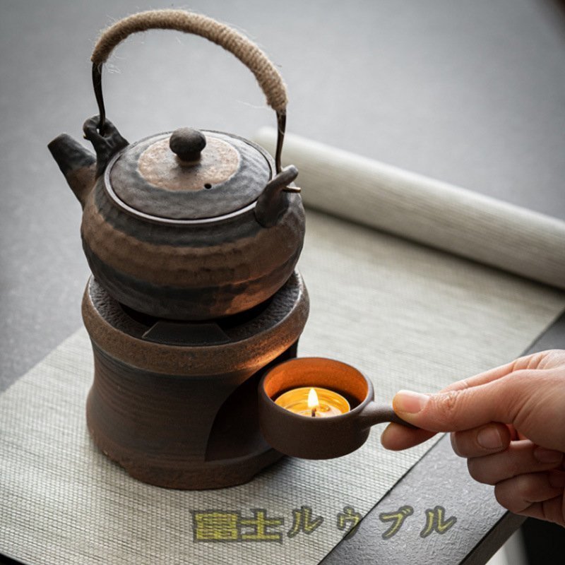 新入荷☆ 煎茶器セット 茶道具 煎茶道具 セラミック瓶＋茶香炉 アロマ炉 急須 陶器 容量425ml_画像1