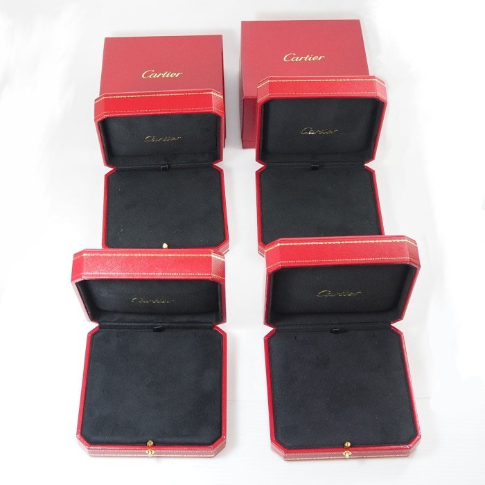 Cartier カルティエ ネックレス 4ケース（外箱あり×2、外箱なし×2）箱 ボックス 外箱 [322]