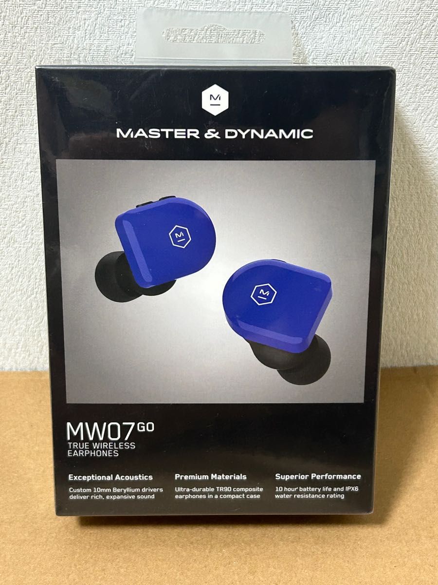 オーディオ機器 イヤフォン 新品 Master&Dynamic 防水 MW07GO エレクトリックブルー www 