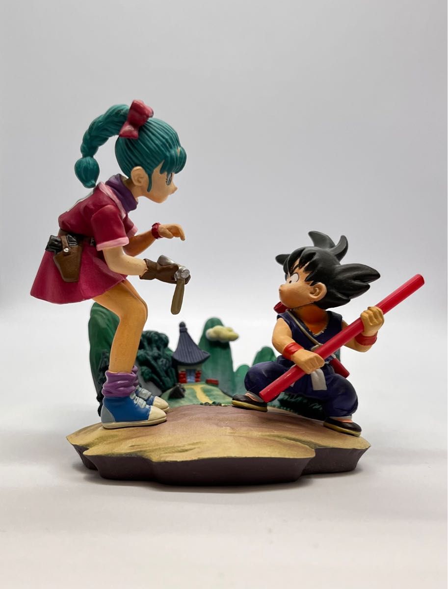 ドラゴンボールカプセル はじまりは四星球 メモリーズ編 孫悟空&ブルマ　ドラカプ フィギュア 彩色