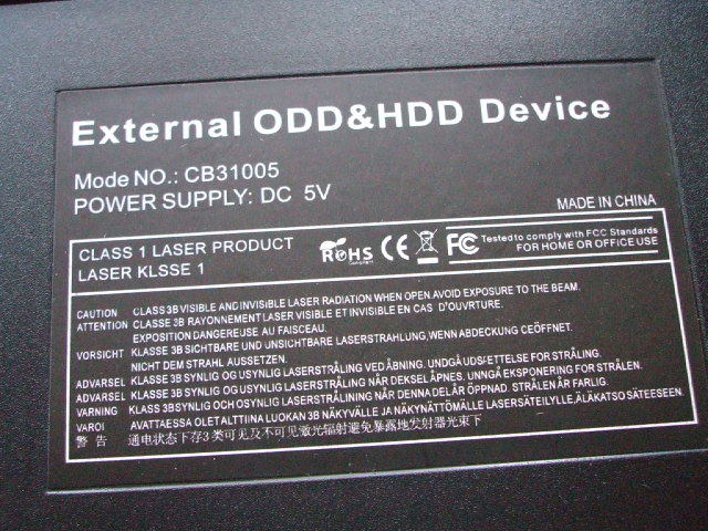 External ODD&HDD Device DVDドライブ 7B4X ジャンクの画像3