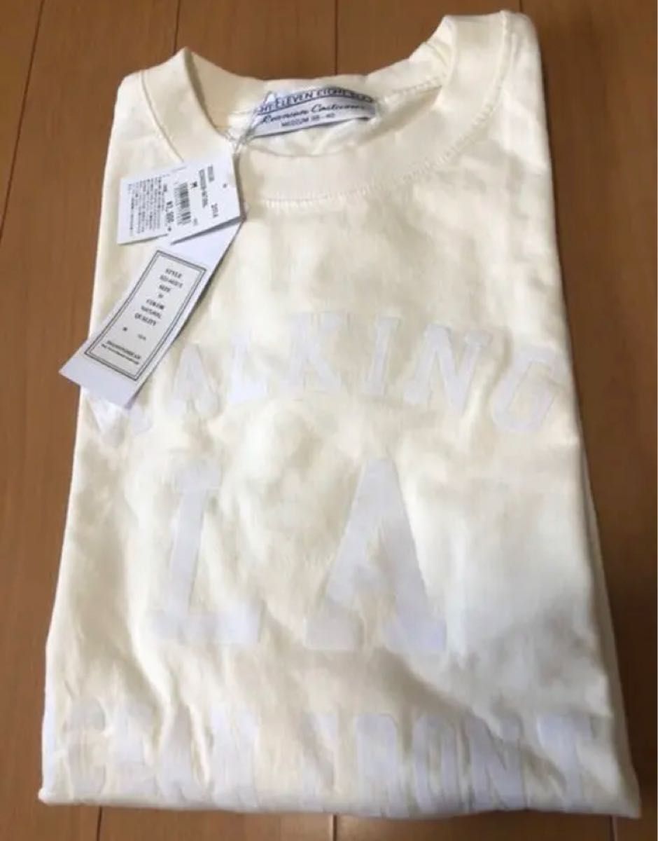 メンズ　Tシャツ　Mサイズ　OSADA購入　定価2990円　オフホワイト アイボリー　タグ付き