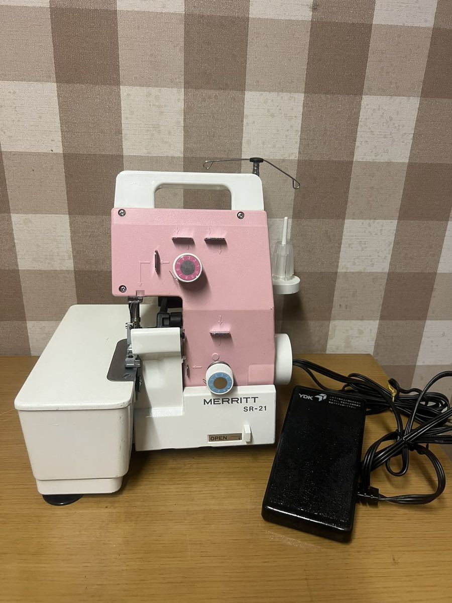 販売 SINGER MERRITTメリット SR-200 ミシン フットペダル付