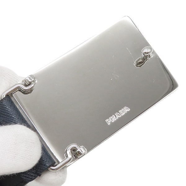 プラダ ベルト サフィアーノ 革ベルト 38/95 BALTICO レザー 2CM188 紺