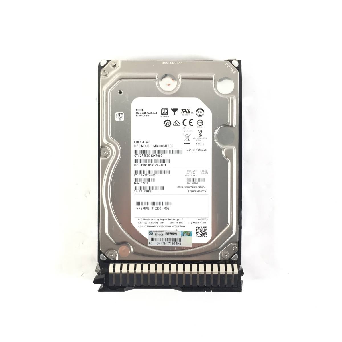 タイムセール!】 K5040376 HP 8TB SAS 7.2K 3.5インチ HDD 1点【中古