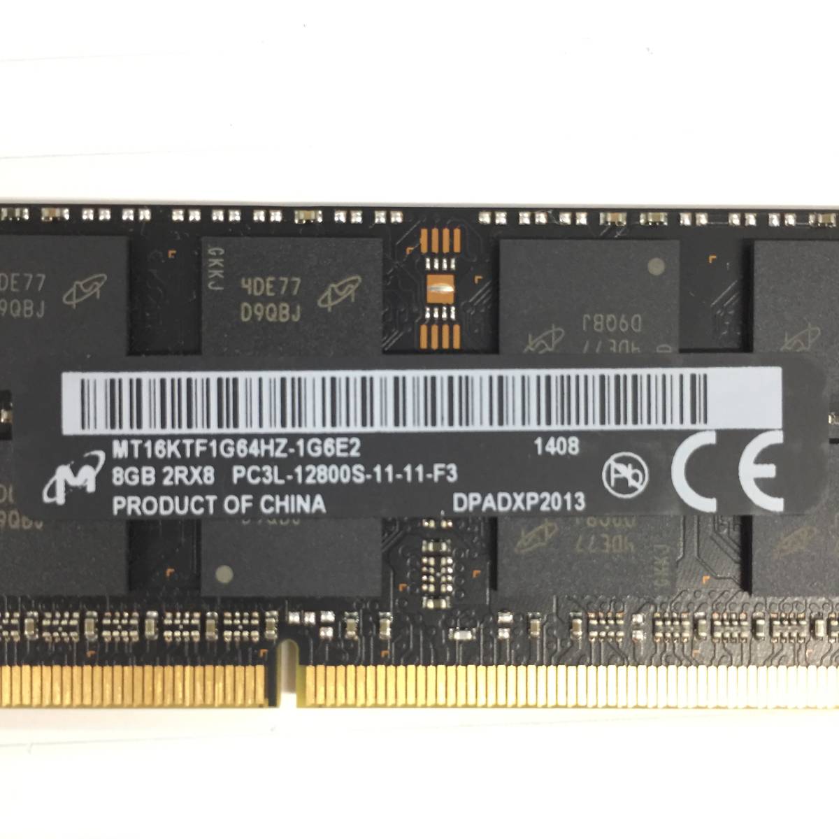 K5041873 MT 8GB 2Rx8 PC3L-12800S メモリ MAC用 1点【中古動作品】_画像3