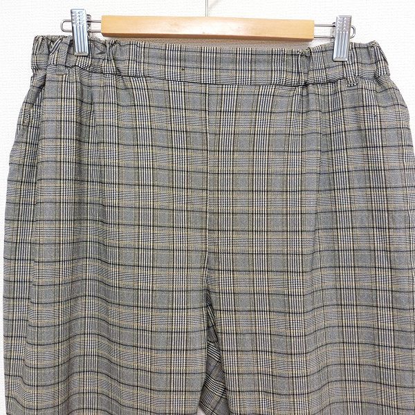 #anc As Know As dubazo Ora kaAS KNOW AS de base olaca pants 17 gray series check large size lady's [805165]