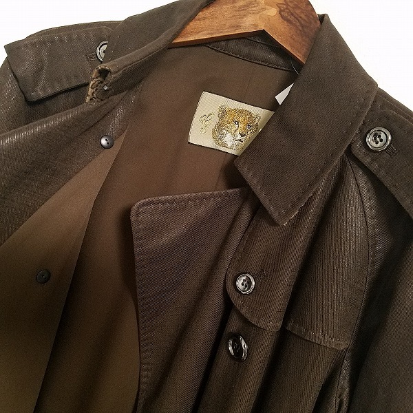 #anc Italiya ita задний GK пальто 11 светло-коричневый тон to ключ стежок стразы женский [799475]