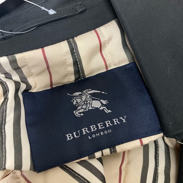 #wnc バーバリー BURBERRY コート 9 黒 中綿 ダブル ショート丈 レディース [787039]_画像6