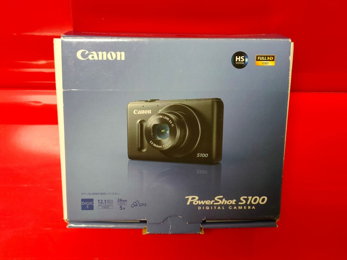 Canon デジタルカメラ PowerShot S100 約1210万画素 広角24mm 光学5倍ズーム 名機 ブラック 