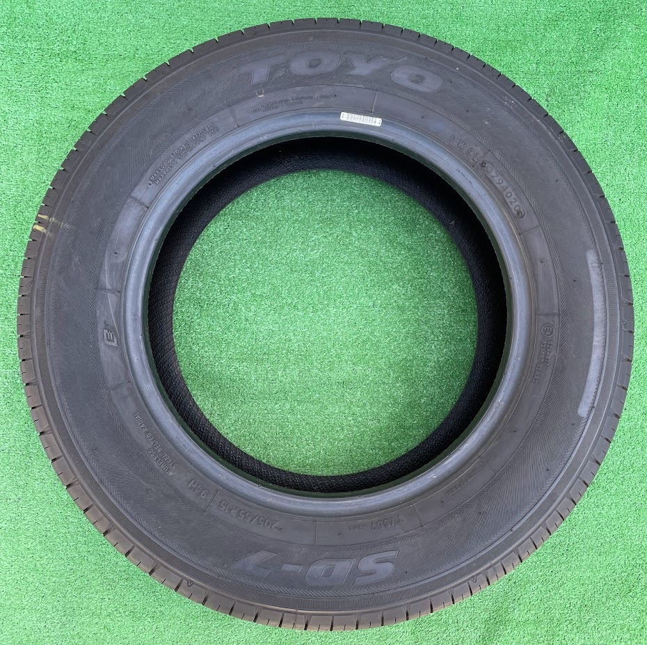 23042209　　中古タイヤ　【バリ山】　TOYO　SD－7　205/65R15　94H　20年製　2本_画像6