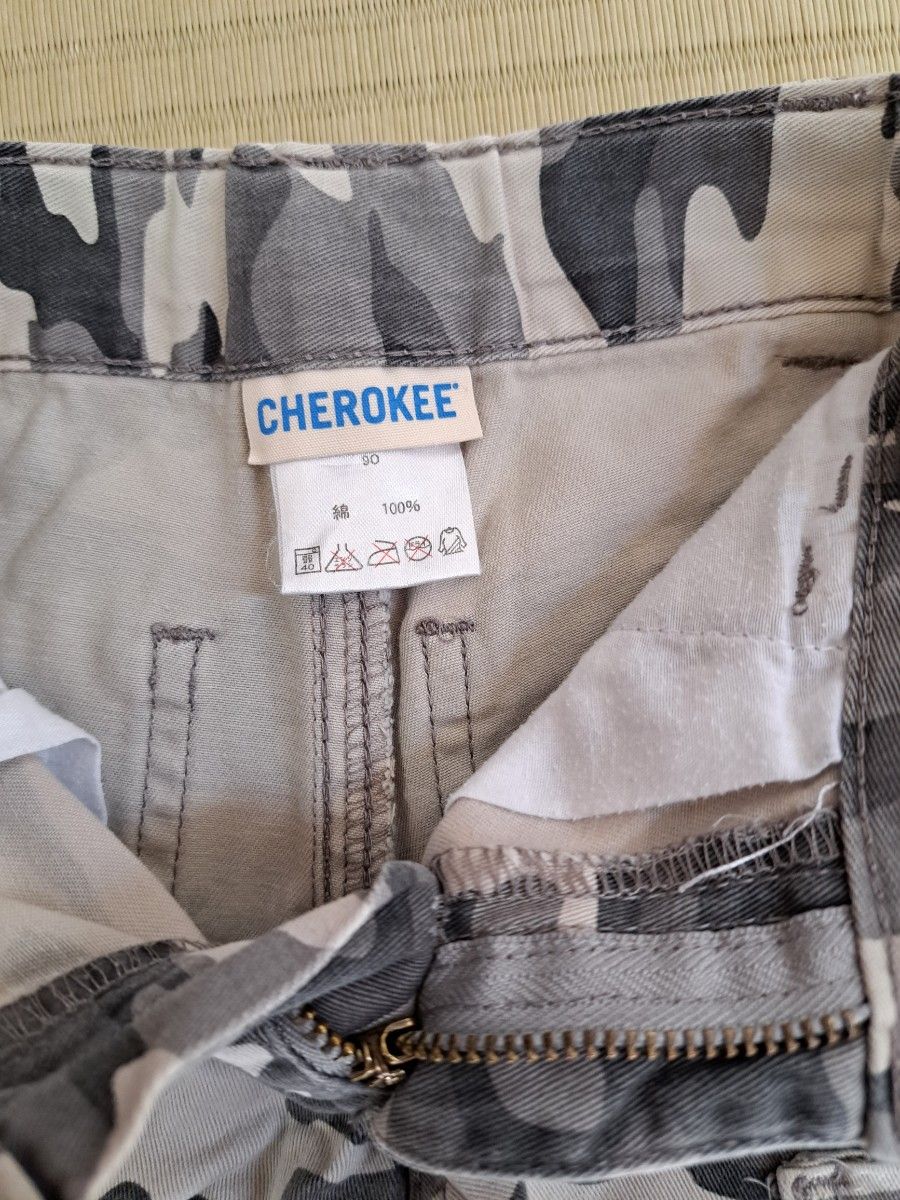 【used】CHEROKEE　ベビー・キッズ　迷彩柄ハーフパンツ　90cm