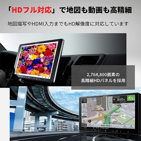 【取寄商品】8V型楽ナビAVIC-RL520+KLS-D801D+KJ-D801APタント/タントカスタム(H27/5～R1/7のオートエアコン付き車)用取付キットセット_画像4