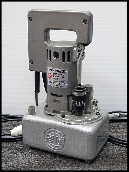 △A) 未使用! RIKEN/理研機器 電動油圧ポンプ SMP-3AR 小型/軽量/電動式油圧ポンプ/電動ポンプ/油圧工具