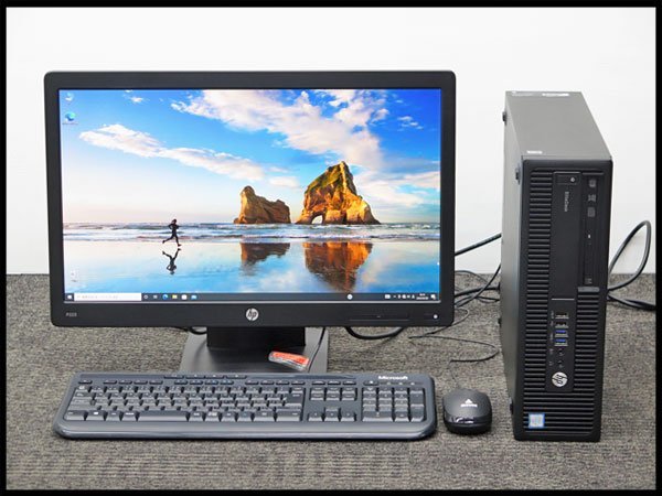*8) HP настольный персональный компьютер EliteDesk 800 G2 SFF [ восстановленный ] OS:Windows10 Pro CPU:i7-6700 3.40GHz память :32GB SDD:256GB
