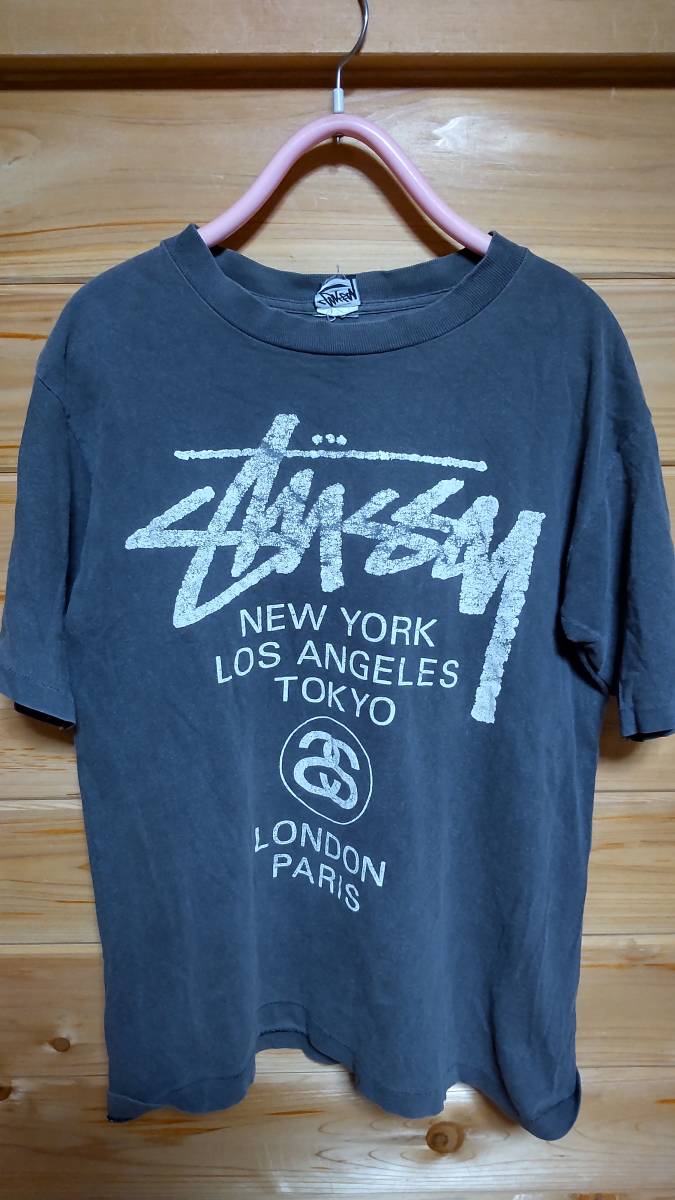 STUSSY ステューシー　90S Ｔシャツ ビンテージ　当時物　希少レア　MADE IN USA　送料無料_画像1